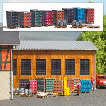 Busch 1814 Pallets with Crates of Drinks
