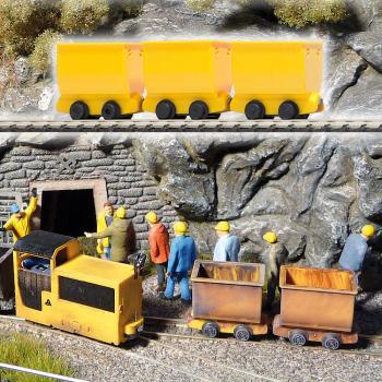 Busch 5020 Mine Tipper Wagons x 3