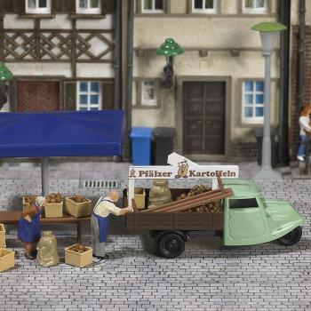Busch 7707 Mini World - Stall with potatoes