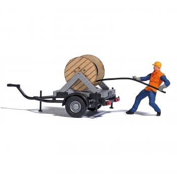 Busch 7836 Cable Installer with Trailer