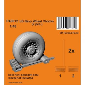 CMK 129-P48012 US Navy Wheel Chocks x 2