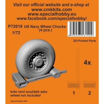 CMK 129-P72019 US Navy Wheel Chocks x 4