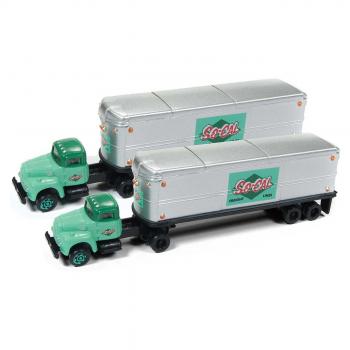 Mini Metals 51178 Tractor with Trailer x 2