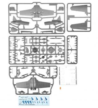 Clear Prop Models CP72048 I-16 type 5 - Finnish