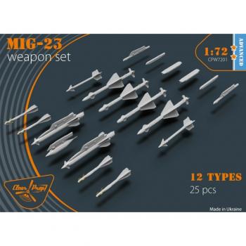 Clear Prop Models CPW7201 MiG-23 Weapon Set