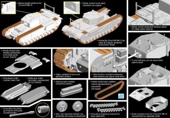 Dragon 7510 Churchill Mk.III, Dieppe 1942