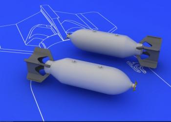 Eduard 648081 US 500lb Bombs x 2