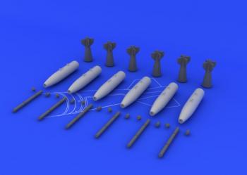 Eduard 648093 Mk.82 Bombs x 6