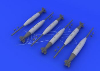 Eduard 648093 Mk.82 Bombs x 6