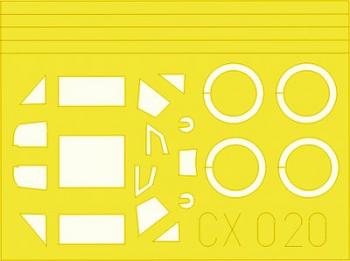Eduard CX020 Bf 109E-3 Masks - Tamiya