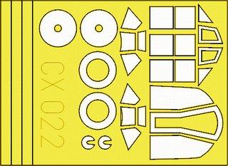 Eduard CX022 Bf 109G Masks - Hasegawa