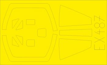 Eduard EX487 Mirage III E Masks - Kinetic