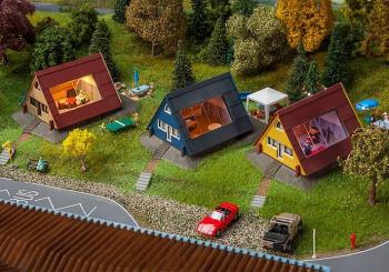 Faller 130606 Holiday Homes x 3