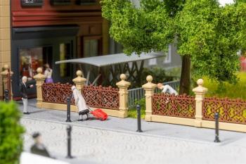 Faller 180425 Villa Fence - Brown