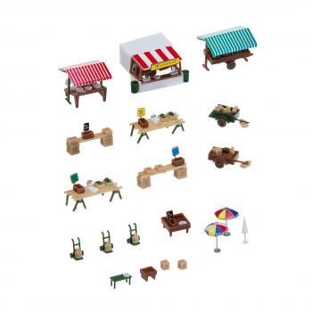 Faller 272533 Market Stands and Carts