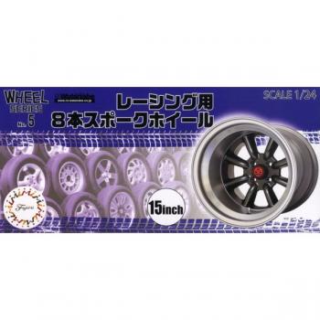 Fujimi 193465 Wheels 5 -  15 inch Racing 8 Spoke