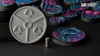 Gamers Grass GGB-AIR50 Alien Infestation Bases 50mm x 3