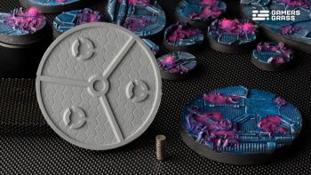 Gamers Grass GGB-AIR60 Alien Infestation Bases 60mm x 2