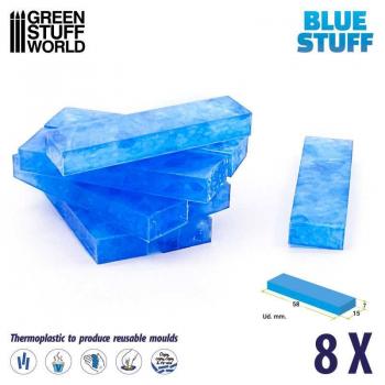 Green Stuff World 9016 Blue Stuff Mold - 8 Bars