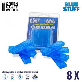 Green Stuff World 9016 Blue Stuff Mold - 8 Bars