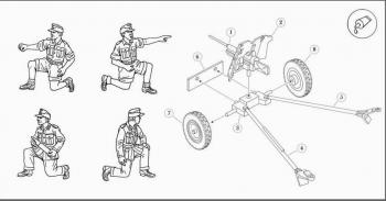 HaT 8149 German PaK36 Gun x 4