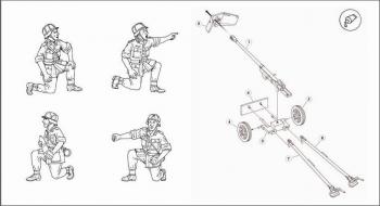 HaT 8150 German Pak40 Gun x 4