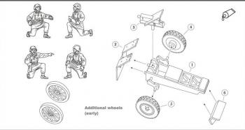 HaT 8163 German 75mm IG 18 Gun x 4