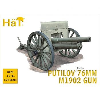 HaT 8173 76mm Putilov M1902 Gun x 4