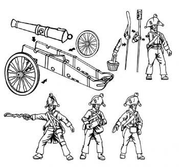 HaT 8230 1806 Prussian Artillery x 4