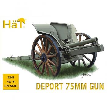HaT 8242 WWI 75mm Deport Gun x 4