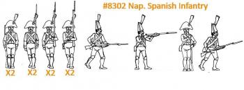 HaT 8302 Spanish Line Infantry x 48