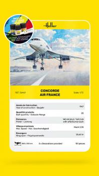 Heller 56469 Concorde Air France Starter Kit