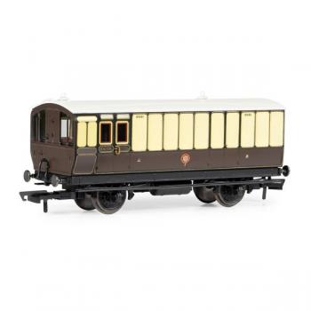 Hornby R40310 GWR 4 Wheel Coach 505 - Era 2-3