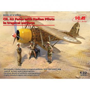 ICM 32025 CR. 42 Falco with Italian Pilots