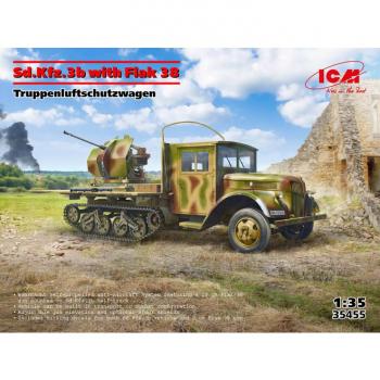 ICM 35455 Sd.Kfz.3b with Flak 38
