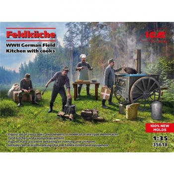 ICM 35618 German Field Kitchen with Cooks