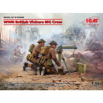 ICM 35646 WWII British Vickers MG Crew