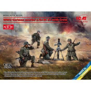 ICM 35715 German Mortar GrW 34 with Crew