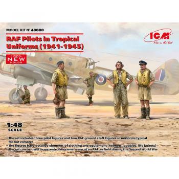 ICM 48080 RAF Pilots in Tropical Uniforms