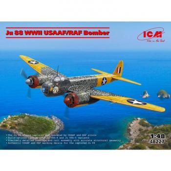ICM 48227 Ju 88 WWII USAAF/RAF Bomber