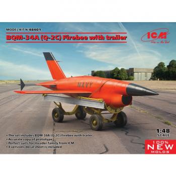ICM 48401 BQM-34A Firebee with Trailer