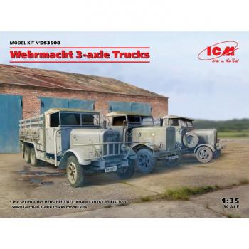 ICM DS3508 Wehrmacht 3-Axle Trucks