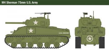 Italeri 15751 M4 Sherman 75mm Tank