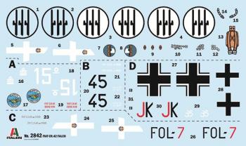 Italeri 2842 FIAT CR.42 Falco