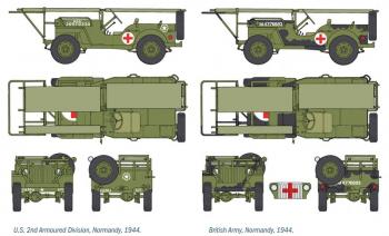 Italeri 326 1/4 ton. 4x4 Ambulance Jeep