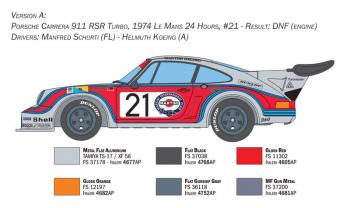 Italeri 3625 Porsche Carrera RSR Turbo