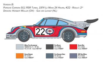 Italeri 3625 Porsche Carrera RSR Turbo