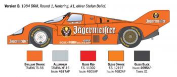 Italeri 3678 Porsche 956 Jagermeister