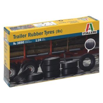 Italeri 3890 Trailer Rubber Tyres x 8