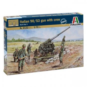 Italeri 6122 Italian 90/53 Gun with Crew